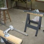 An example of a pinball playfield rotisserie