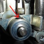 Screws holding the flipper bat