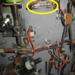 Fuse on the bottom of the playfield