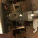 Solenoid bracket with screws removed