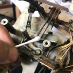 clean with isopropyl 