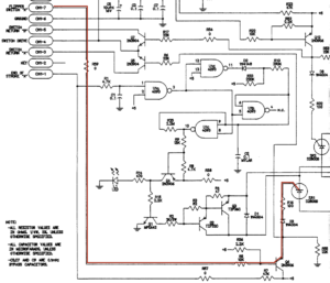 Data East DE & Sega hold circuit for coil A flipper
