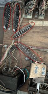 Jones plugs on a Play Ball EM pinball machine